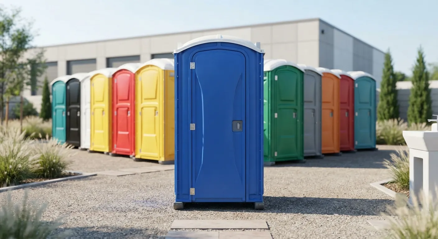 Portable toilet units ready for delivery in Allentown, PA